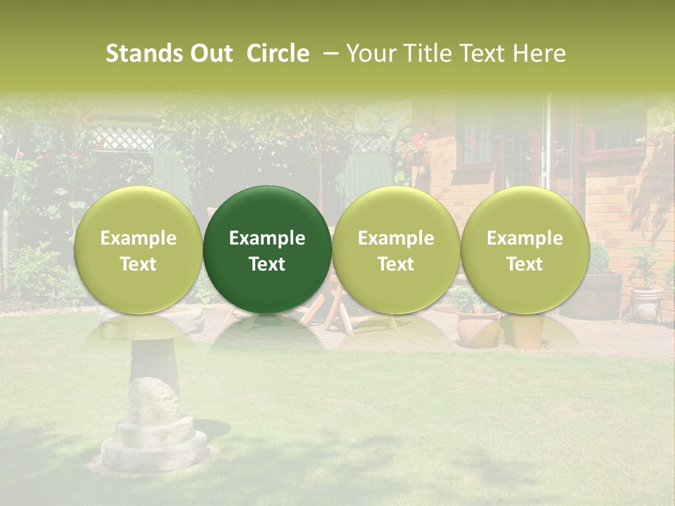 Windows Summer Garden PowerPoint Template