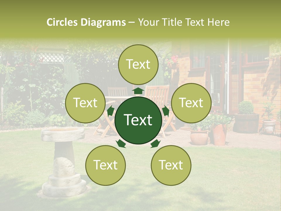 Windows Summer Garden PowerPoint Template