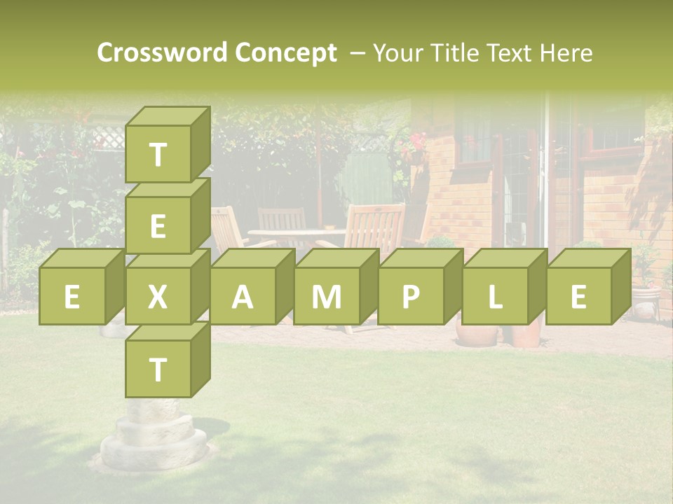 Windows Summer Garden PowerPoint Template