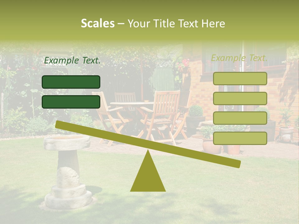 Windows Summer Garden PowerPoint Template