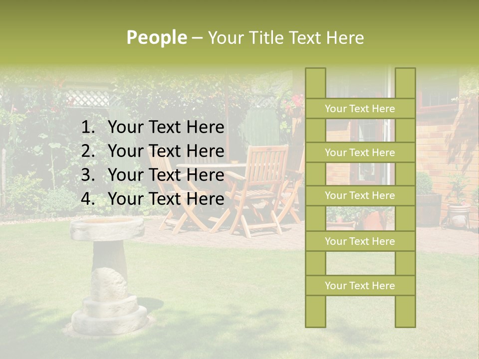 Windows Summer Garden PowerPoint Template