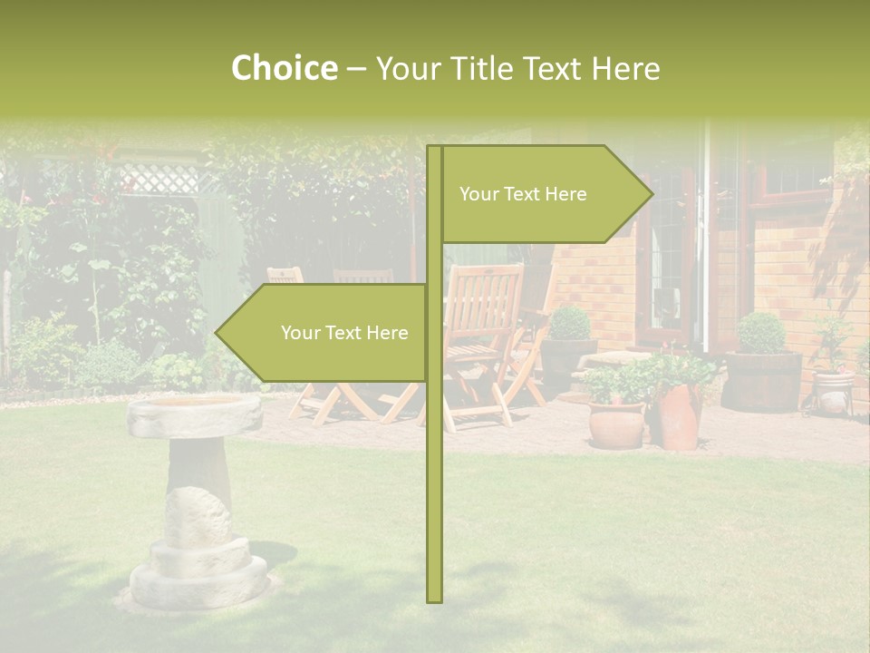 Windows Summer Garden PowerPoint Template