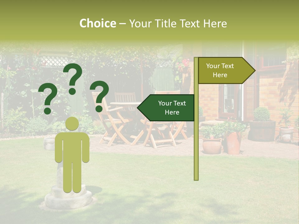 Windows Summer Garden PowerPoint Template