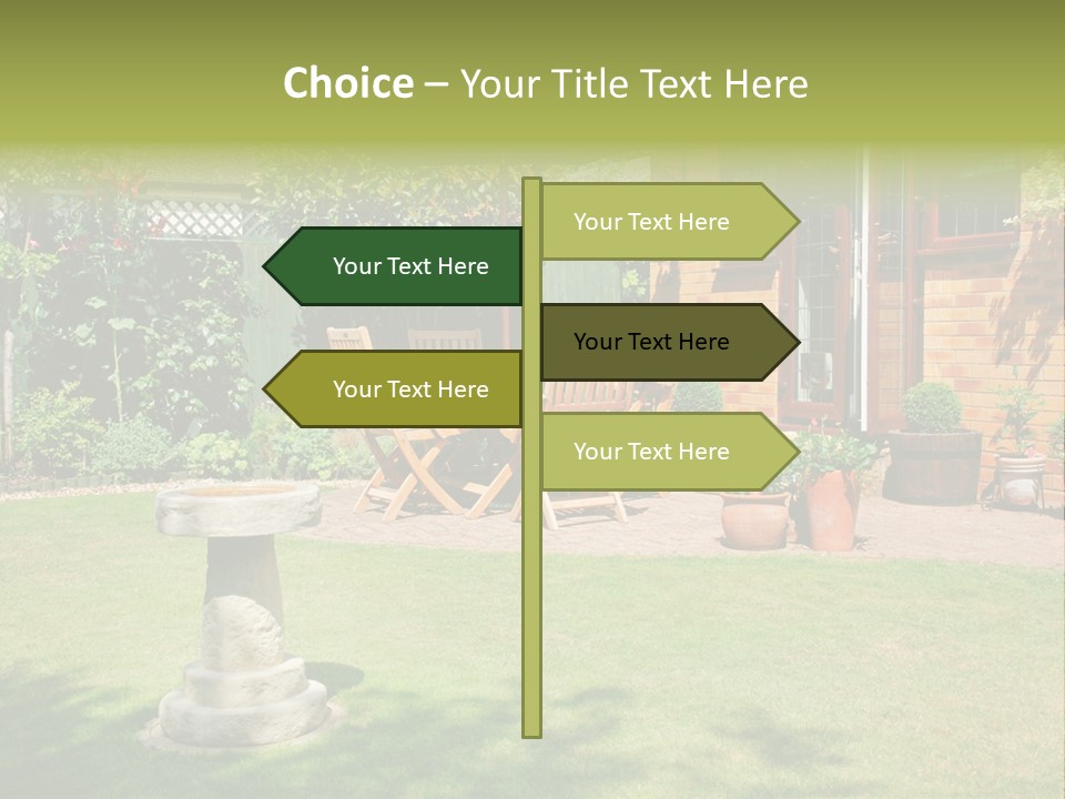 Windows Summer Garden PowerPoint Template