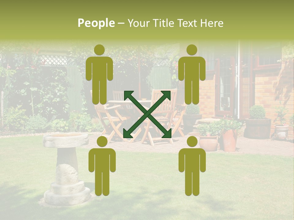 Windows Summer Garden PowerPoint Template