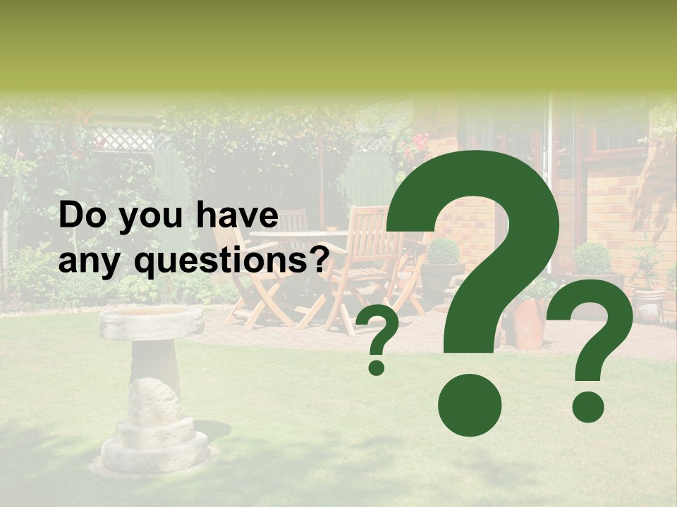 Windows Summer Garden PowerPoint Template