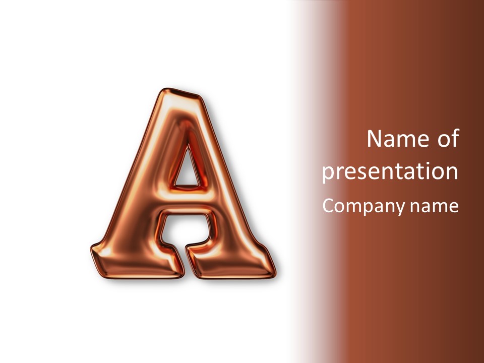 Letter Surface Pattern PowerPoint Template