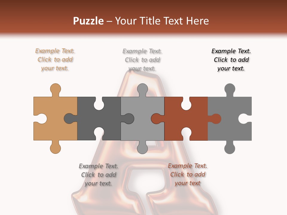 Letter Surface Pattern PowerPoint Template