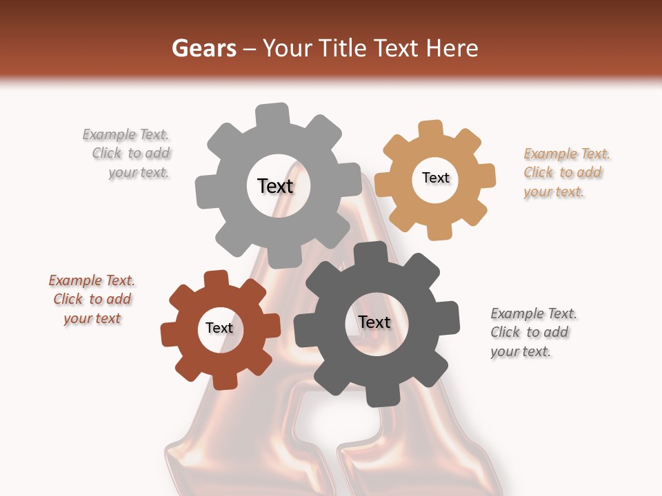 Letter Surface Pattern PowerPoint Template