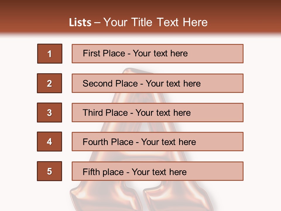 Letter Surface Pattern PowerPoint Template