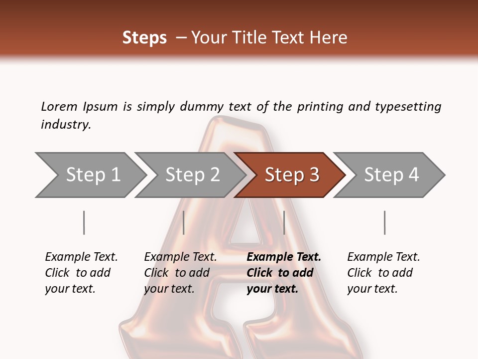 Letter Surface Pattern PowerPoint Template