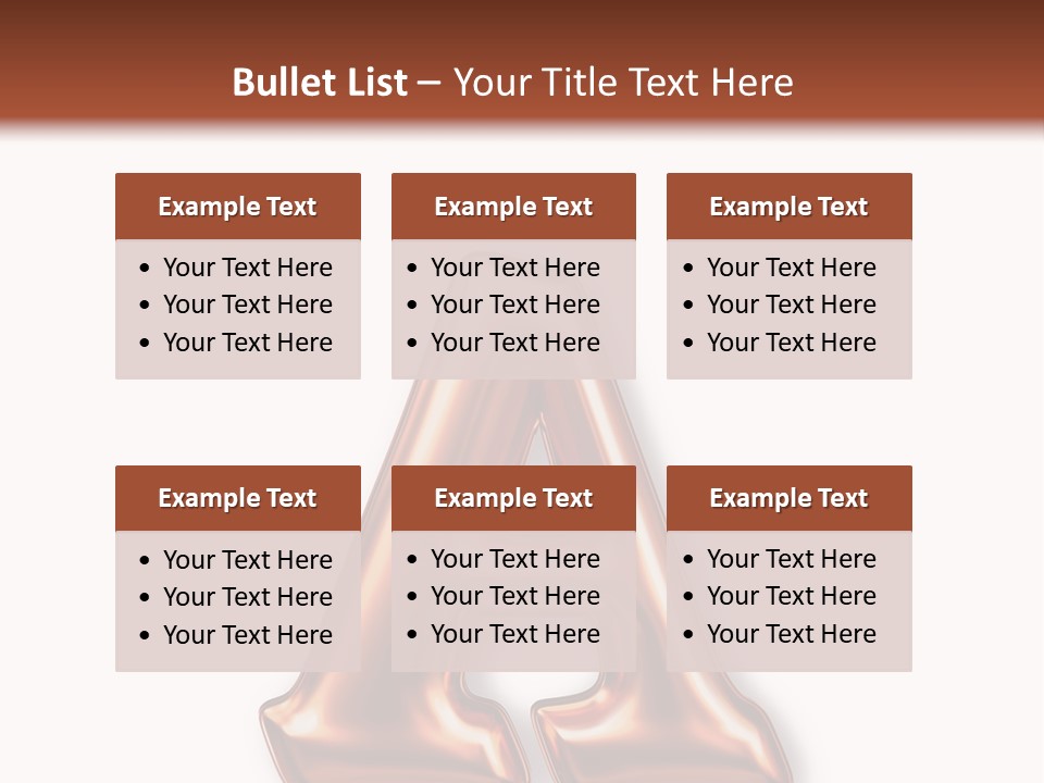 Letter Surface Pattern PowerPoint Template