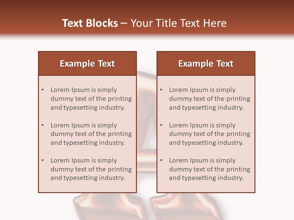 Letter Surface Pattern PowerPoint Template
