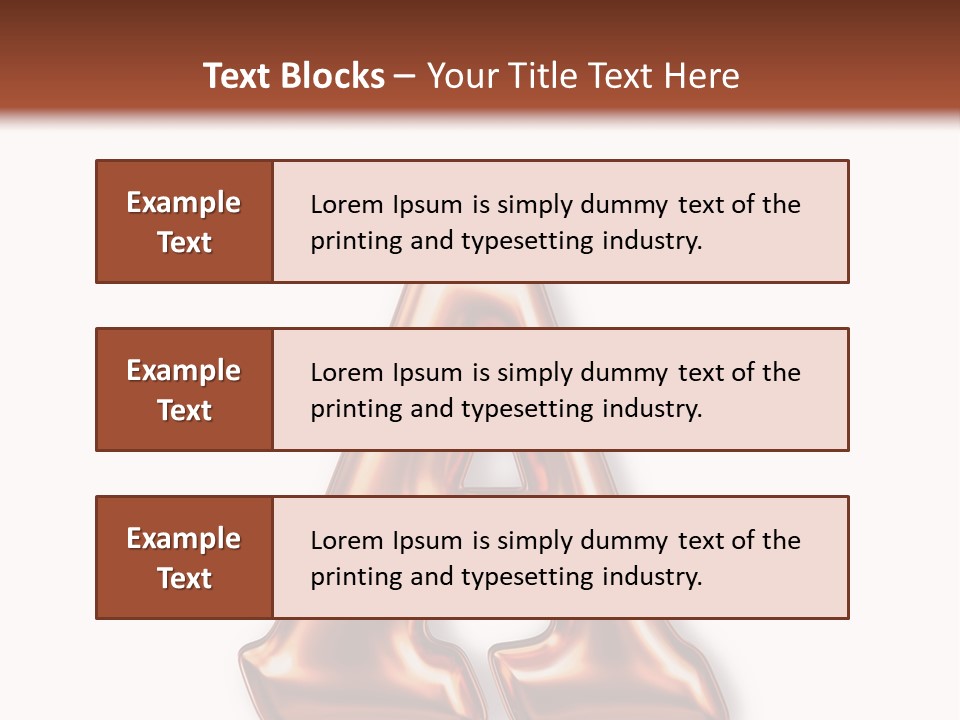Letter Surface Pattern PowerPoint Template