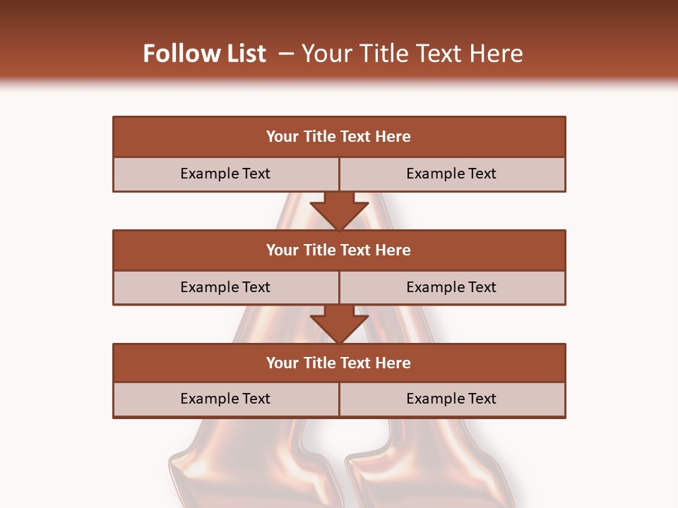 Letter Surface Pattern PowerPoint Template