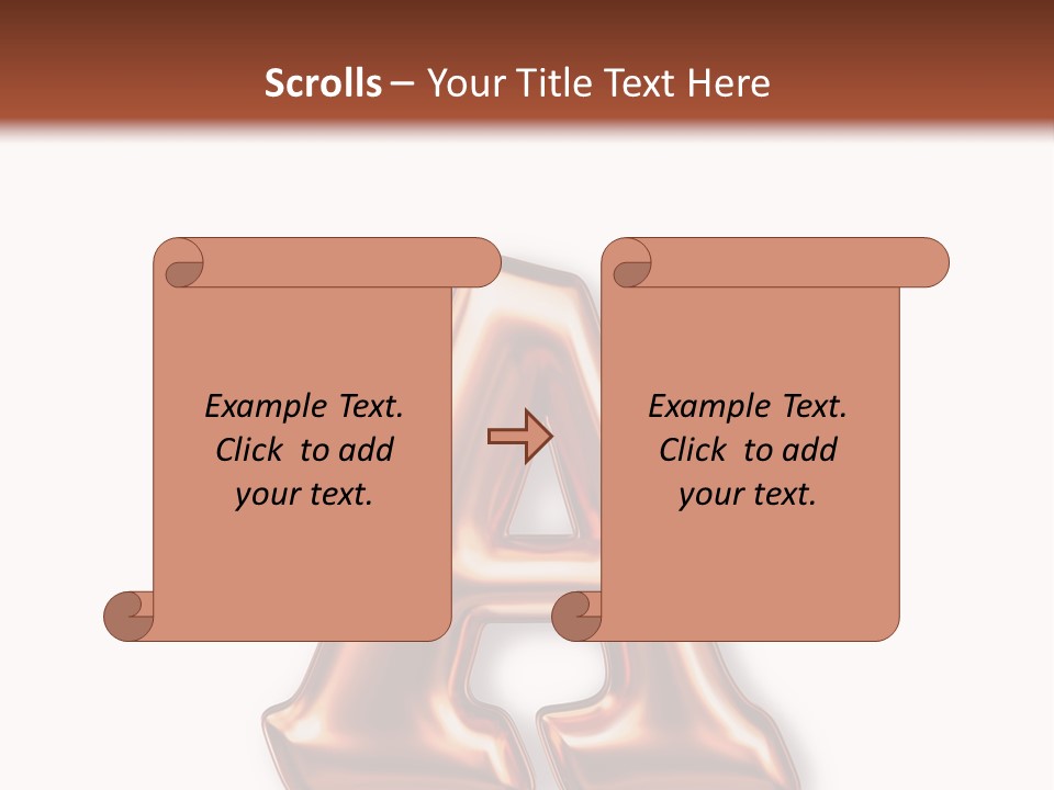 Letter Surface Pattern PowerPoint Template