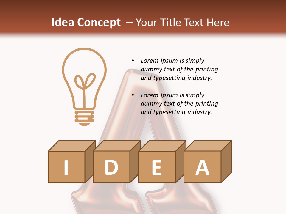 Letter Surface Pattern PowerPoint Template