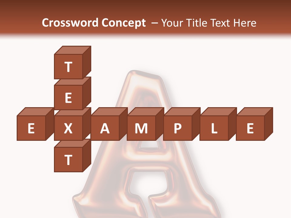 Letter Surface Pattern PowerPoint Template