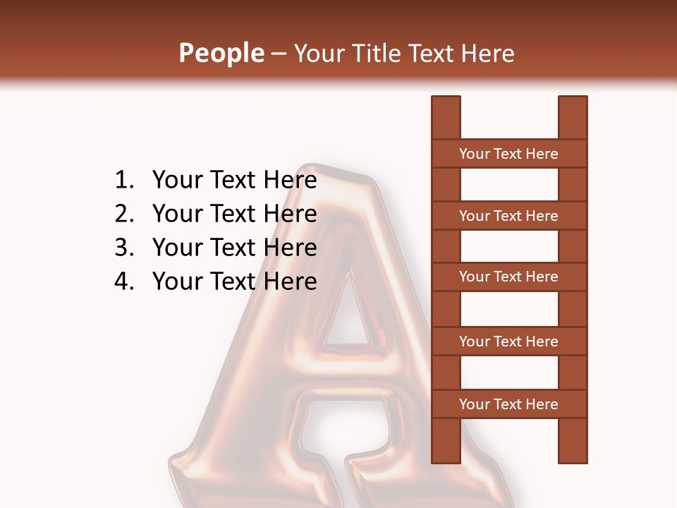 Letter Surface Pattern PowerPoint Template