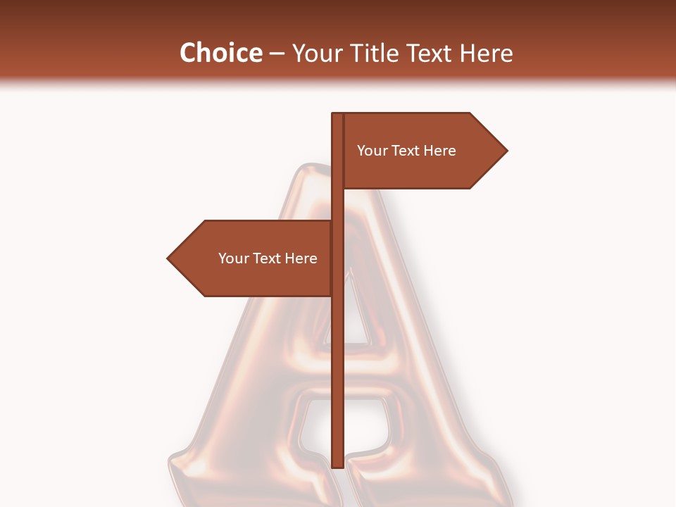 Letter Surface Pattern PowerPoint Template