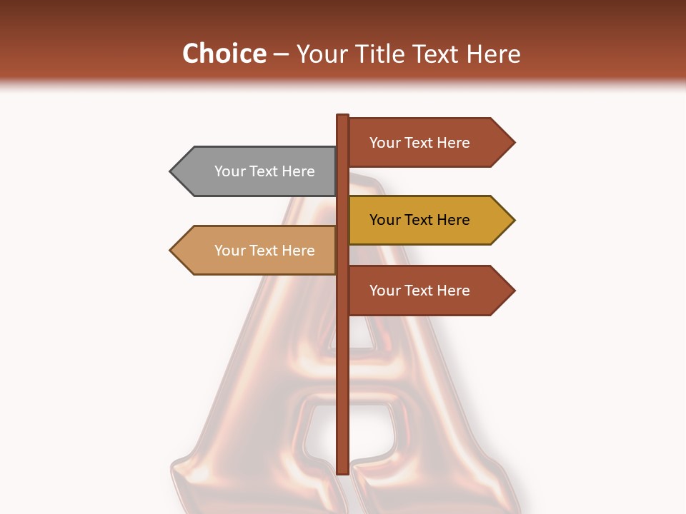 Letter Surface Pattern PowerPoint Template