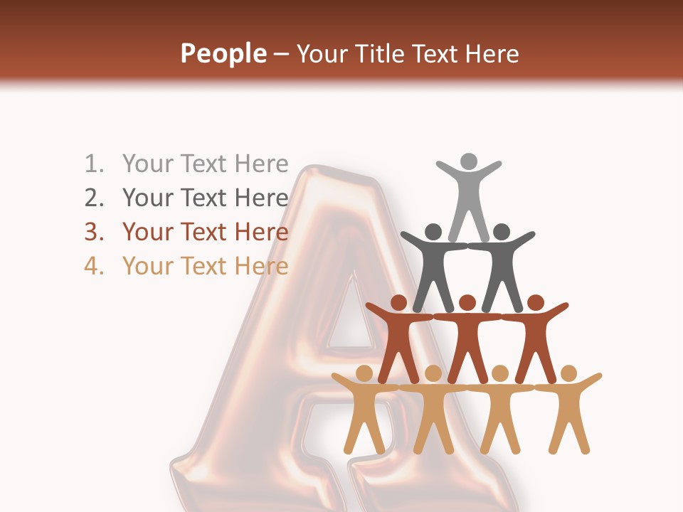 Letter Surface Pattern PowerPoint Template