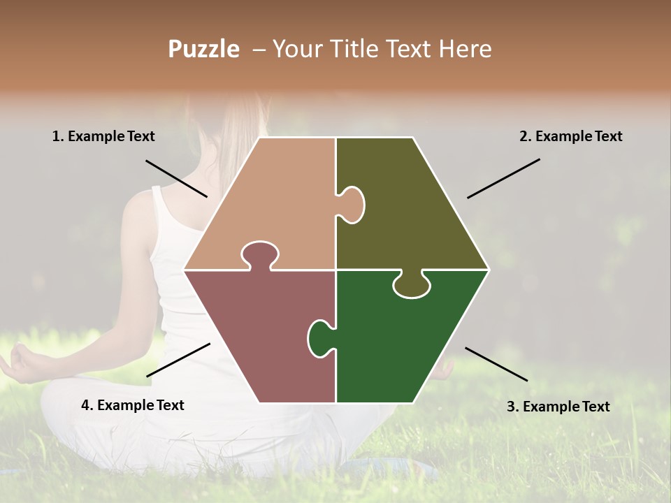 Female Summer Lotus PowerPoint Template