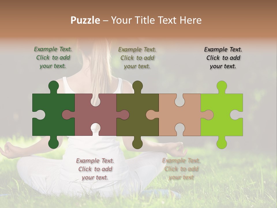 Female Summer Lotus PowerPoint Template