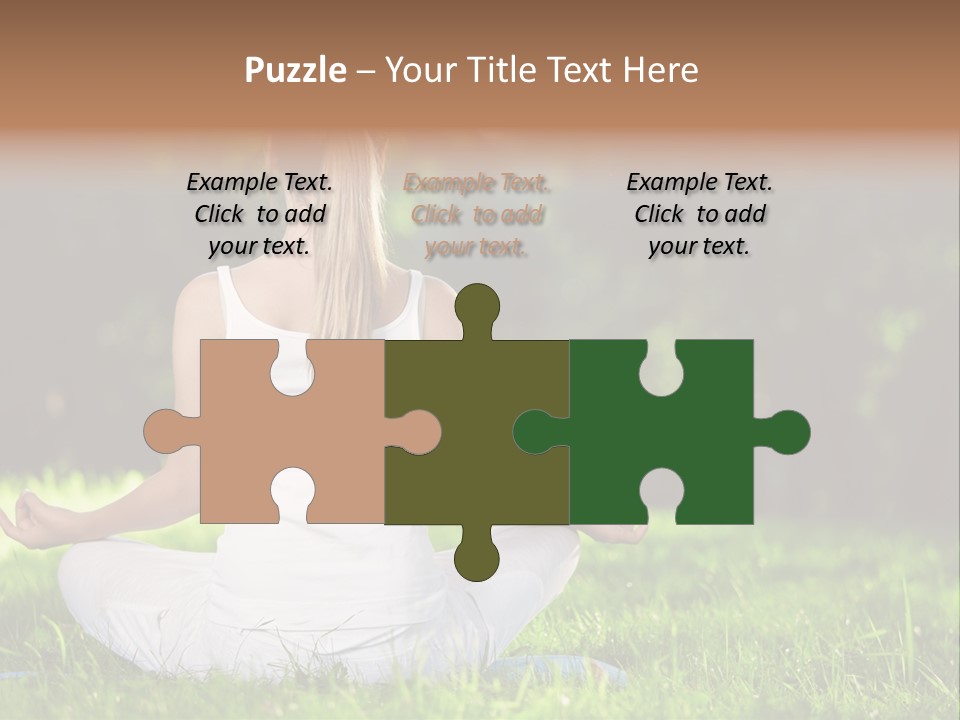 Female Summer Lotus PowerPoint Template