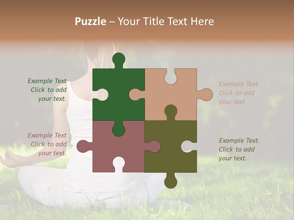 Female Summer Lotus PowerPoint Template