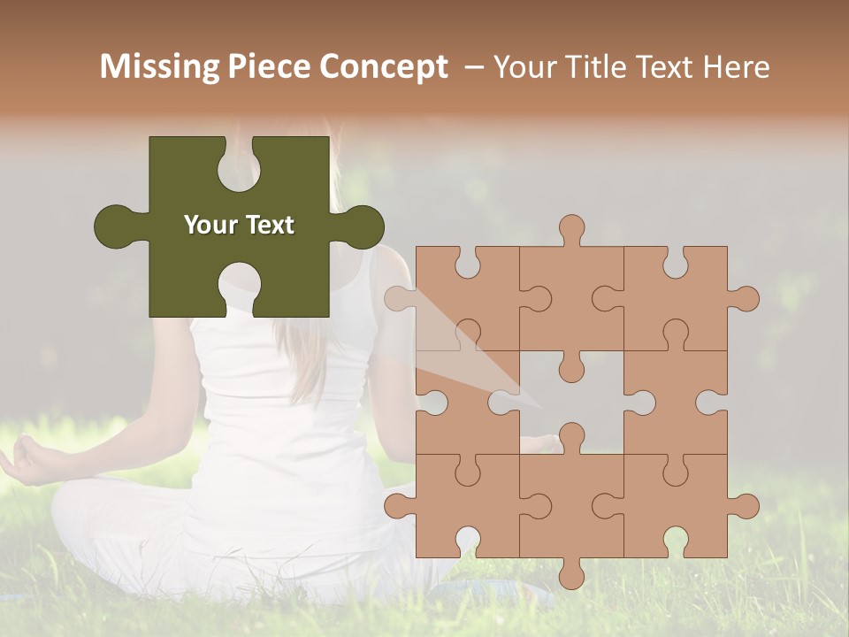 Female Summer Lotus PowerPoint Template