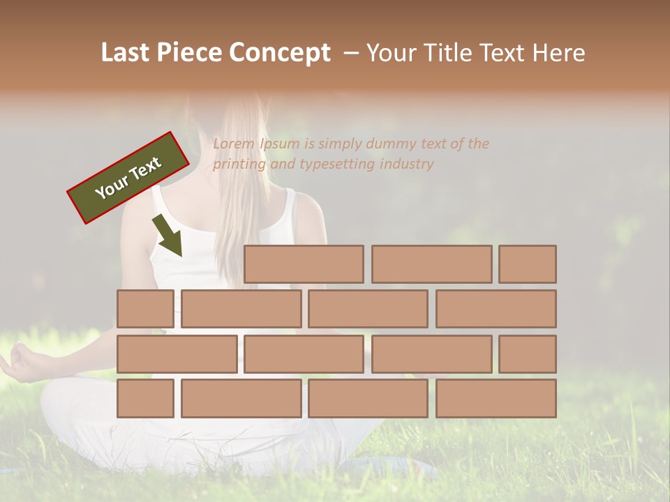 Female Summer Lotus PowerPoint Template