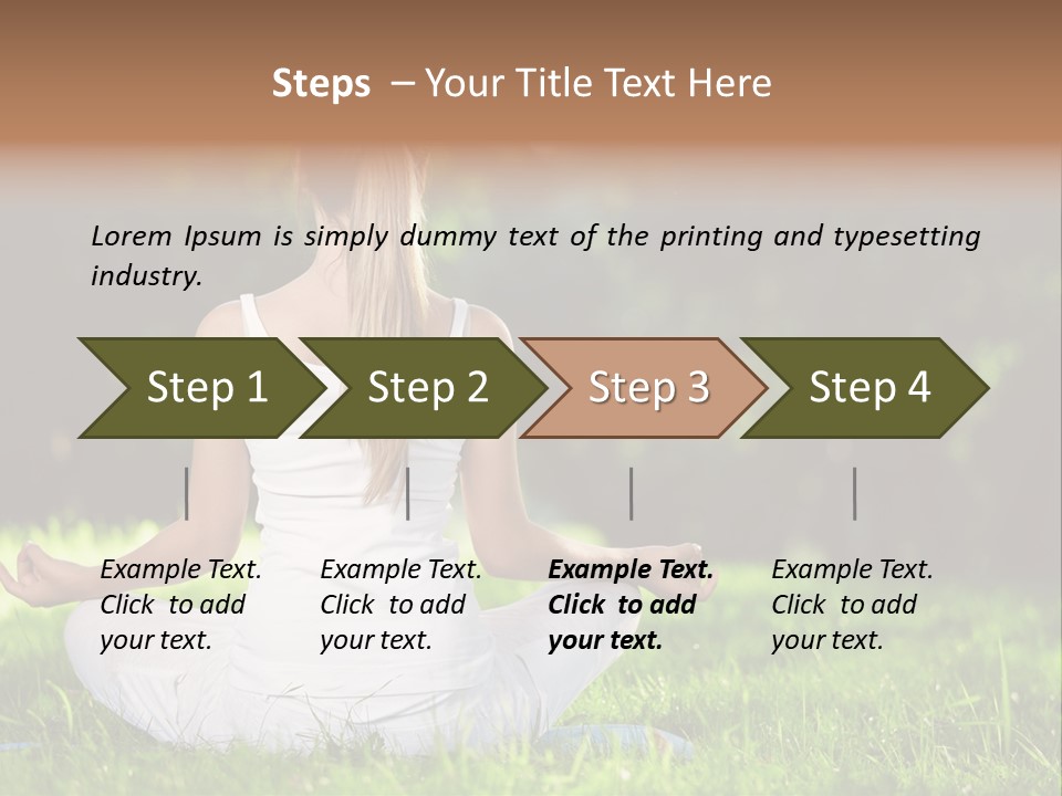 Female Summer Lotus PowerPoint Template