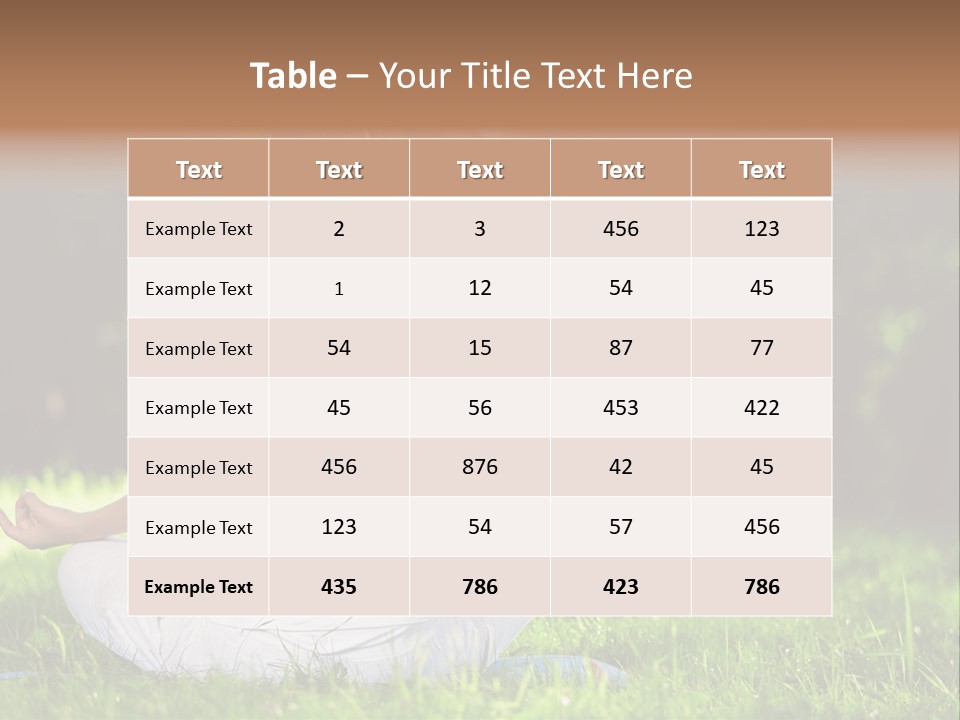 Female Summer Lotus PowerPoint Template