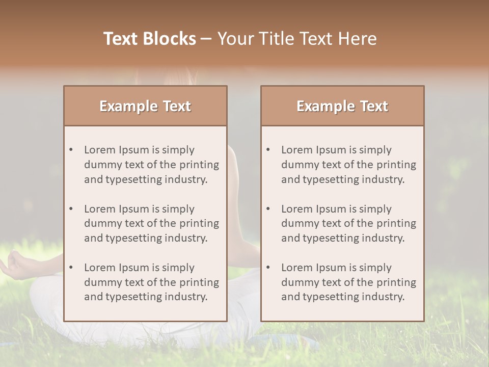 Female Summer Lotus PowerPoint Template