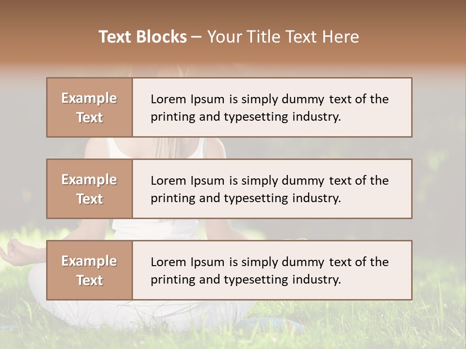 Female Summer Lotus PowerPoint Template