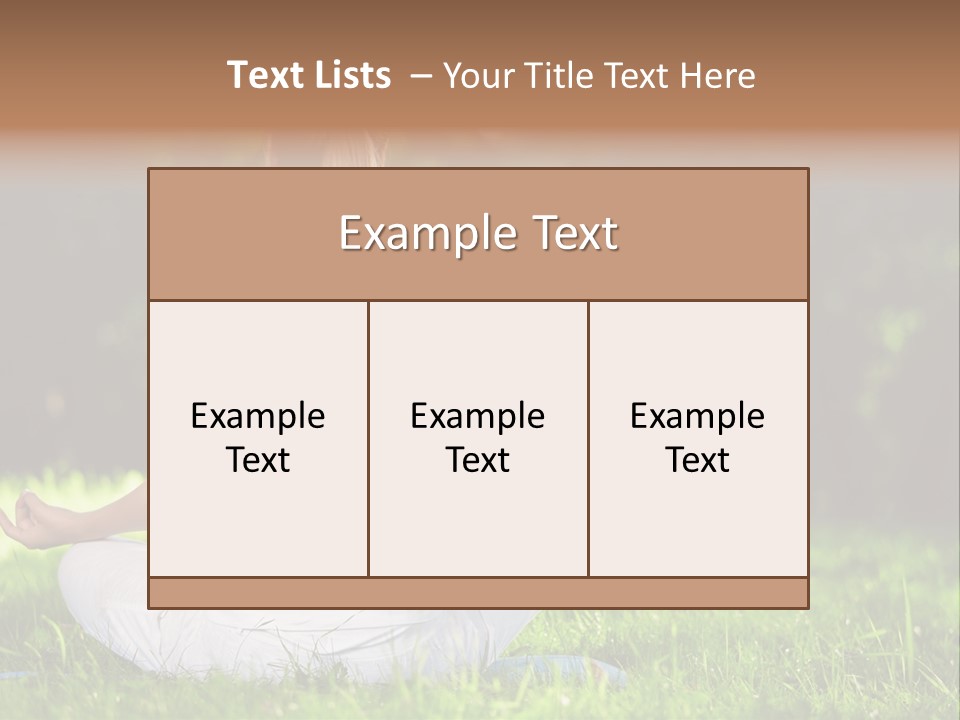Female Summer Lotus PowerPoint Template