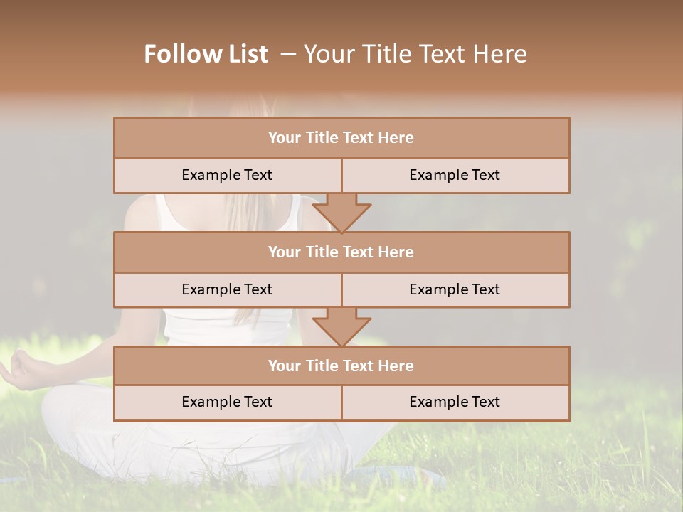 Female Summer Lotus PowerPoint Template