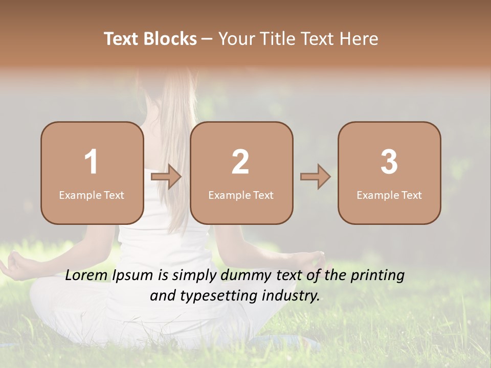 Female Summer Lotus PowerPoint Template
