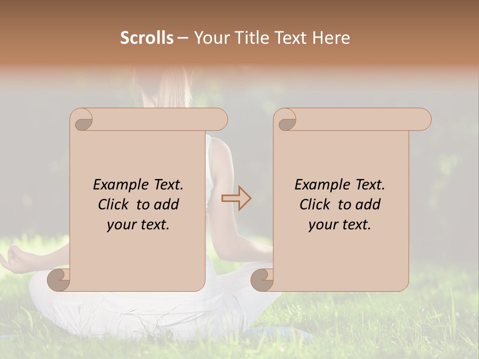 Female Summer Lotus PowerPoint Template