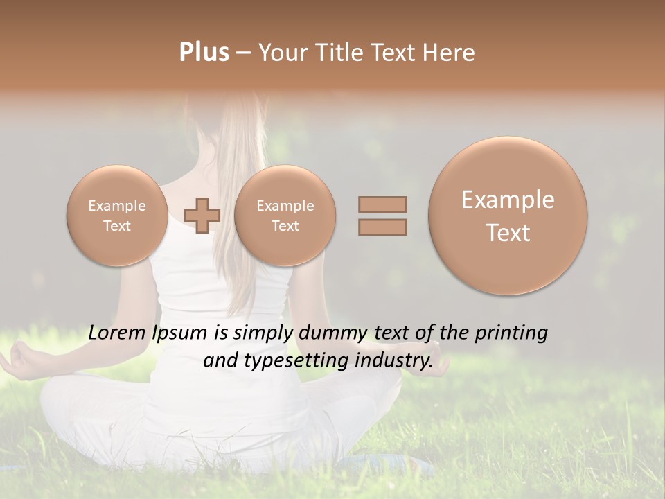 Female Summer Lotus PowerPoint Template