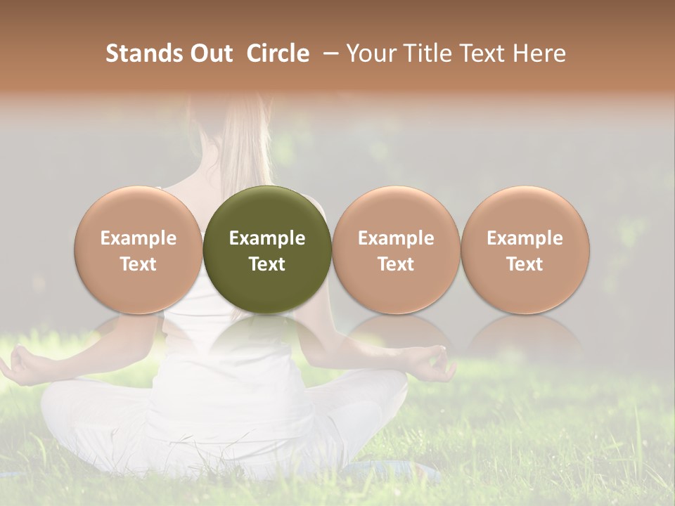 Female Summer Lotus PowerPoint Template