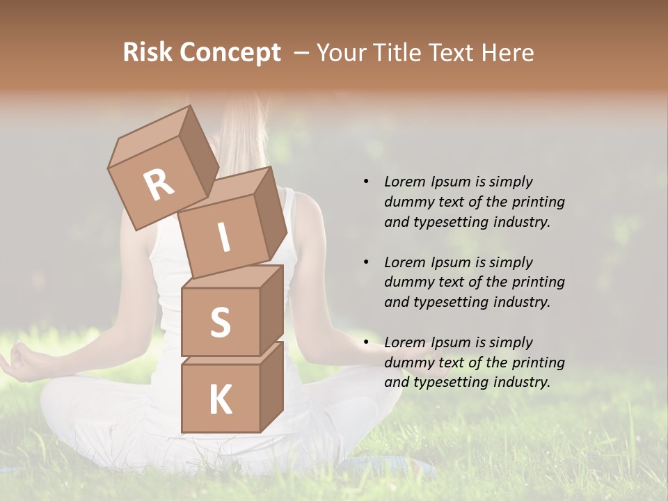 Female Summer Lotus PowerPoint Template