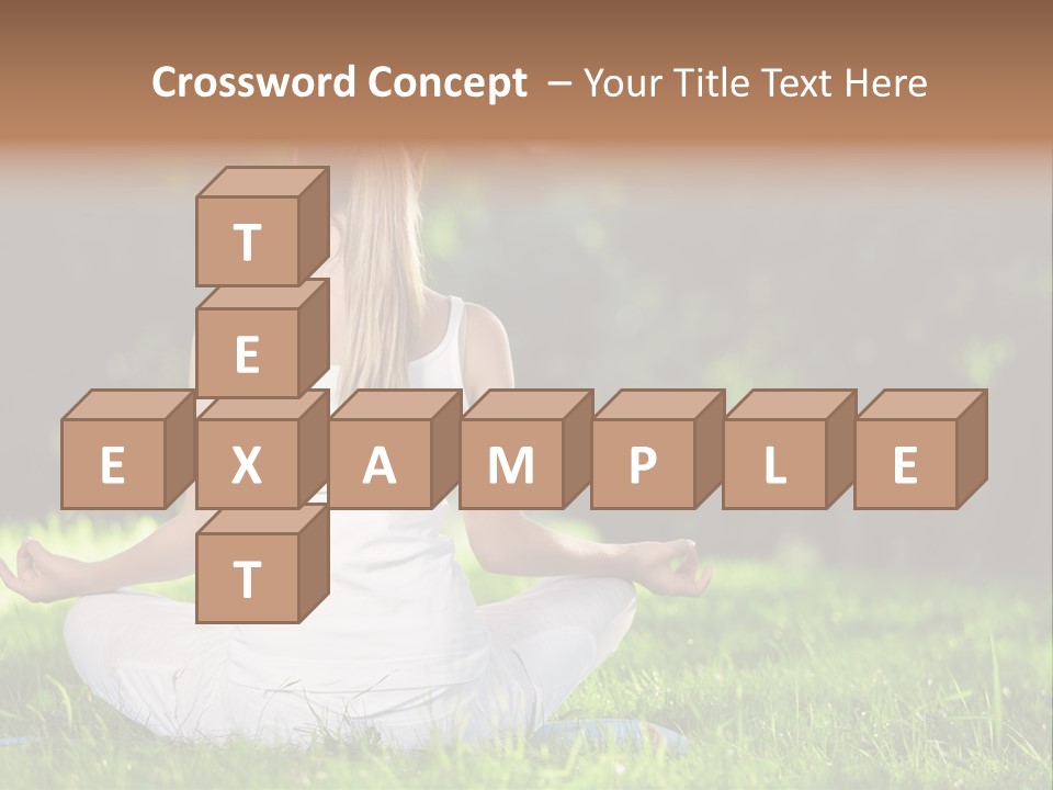 Female Summer Lotus PowerPoint Template