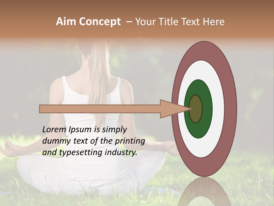 Female Summer Lotus PowerPoint Template