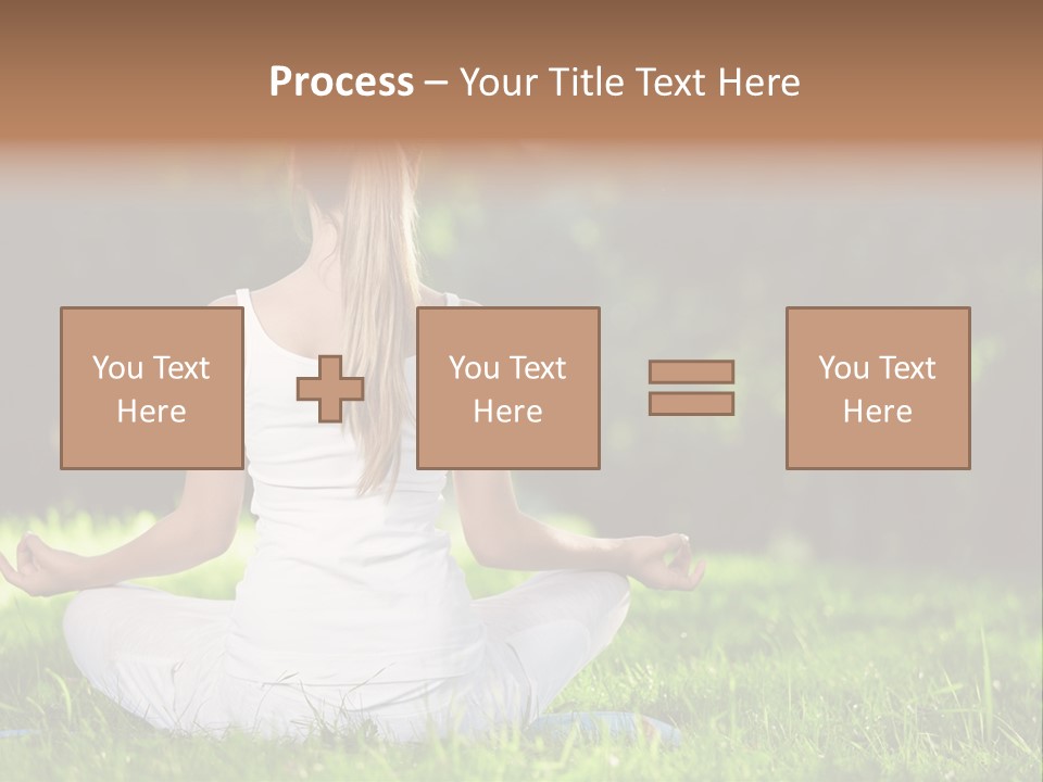 Female Summer Lotus PowerPoint Template