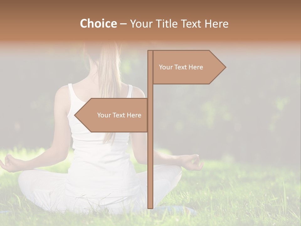 Female Summer Lotus PowerPoint Template