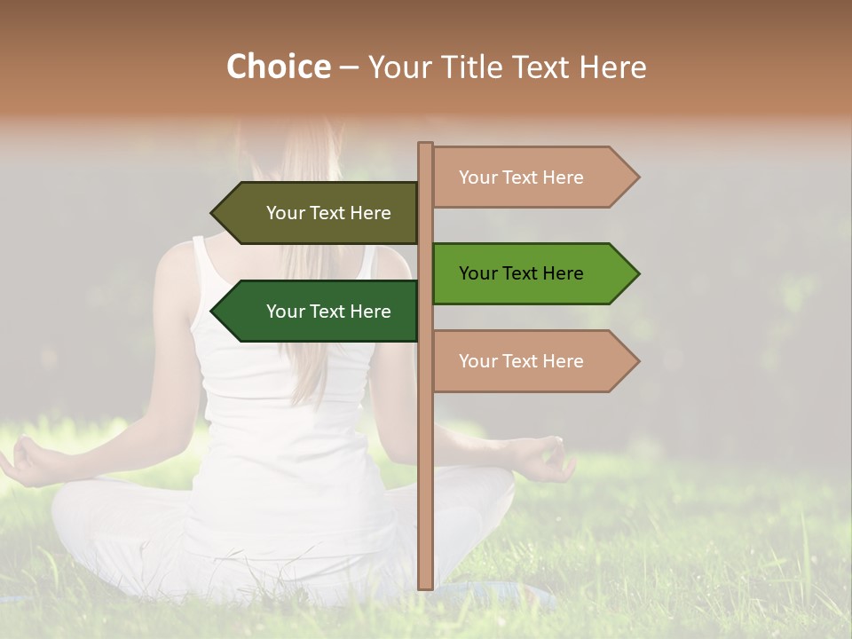 Female Summer Lotus PowerPoint Template