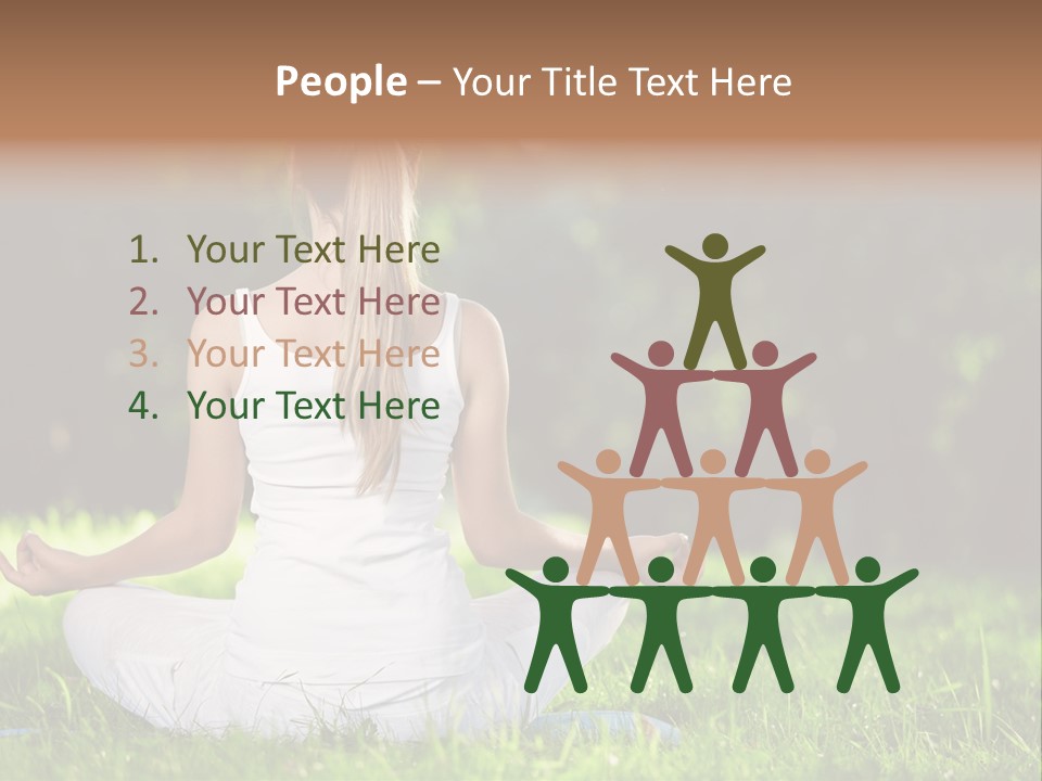 Female Summer Lotus PowerPoint Template