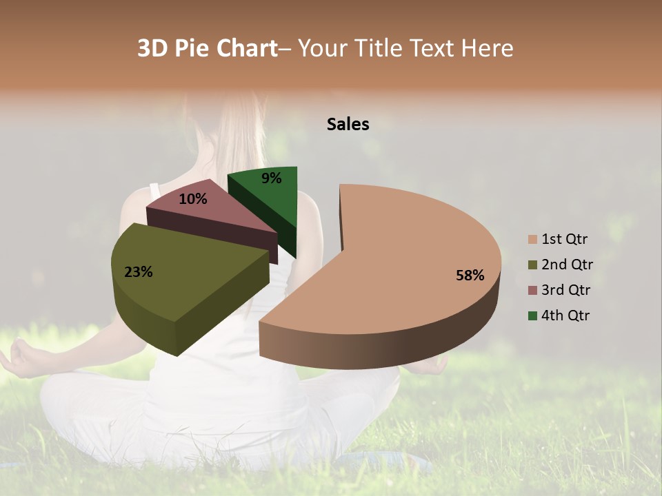 Female Summer Lotus PowerPoint Template
